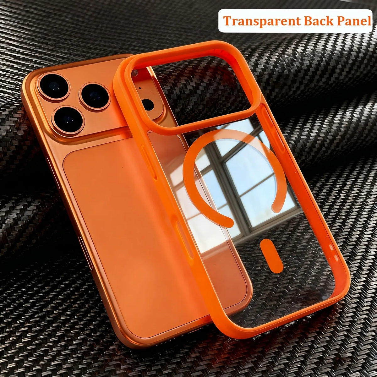 MagSafe Clear iPhone Case with Colored Bumper – iPhone 13 to 17 Series