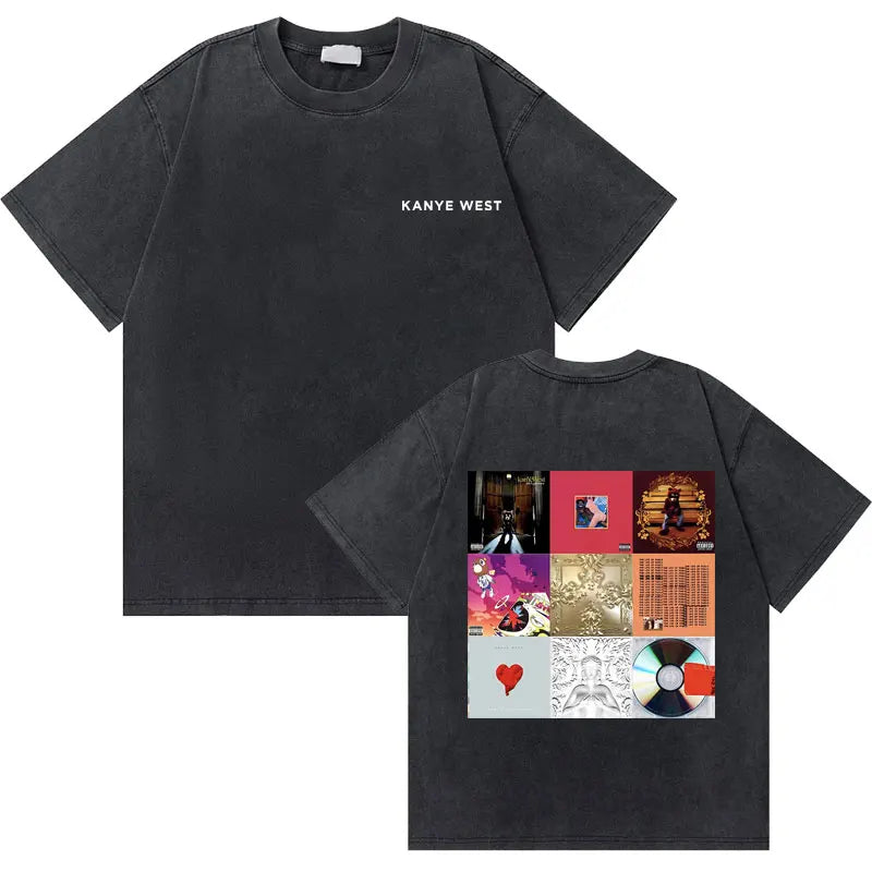 College Dropout Bear Graphic T-Shirt – Washed Vintage Streetwear Tee