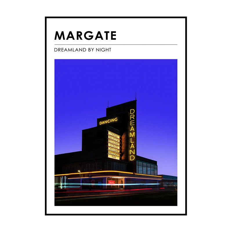 Famous City Architecture Wall Art Poster – Canvas Print for Living Room
