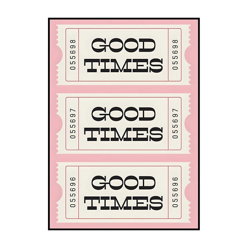 Shower Karaoke Admit One Poster – Funny Retro Bathroom Wall Art