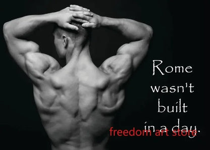 No Pain No Gain Gym Motivation Canvas Wall Art Print