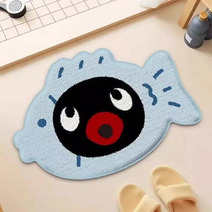 Cute Cartoon Floor Mat – Absorbent Non-Slip Bath & Door Rug