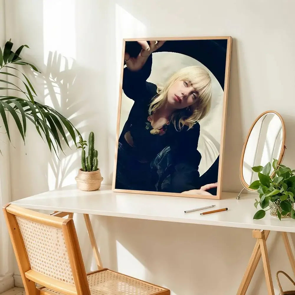 Billie Eilish Wall Art Poster – Music Fan Room Decor Print