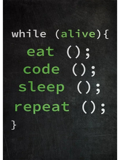 Funny Programmer Quote Wall Art Print – Linux Clouds Poster