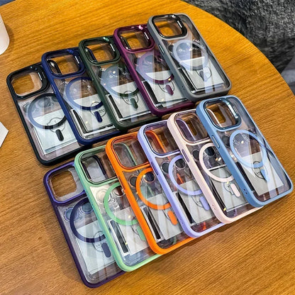 MagSafe Clear iPhone Case with Camera Lens Protector – iPhone 11 to 18 Pro Max