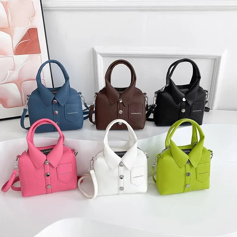 PU Square Compact Shoulder and Crossbody Bags