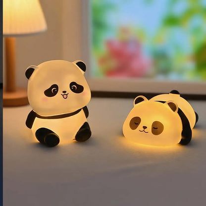 Cute Panda LED Night Light Kids Bedside Lamp