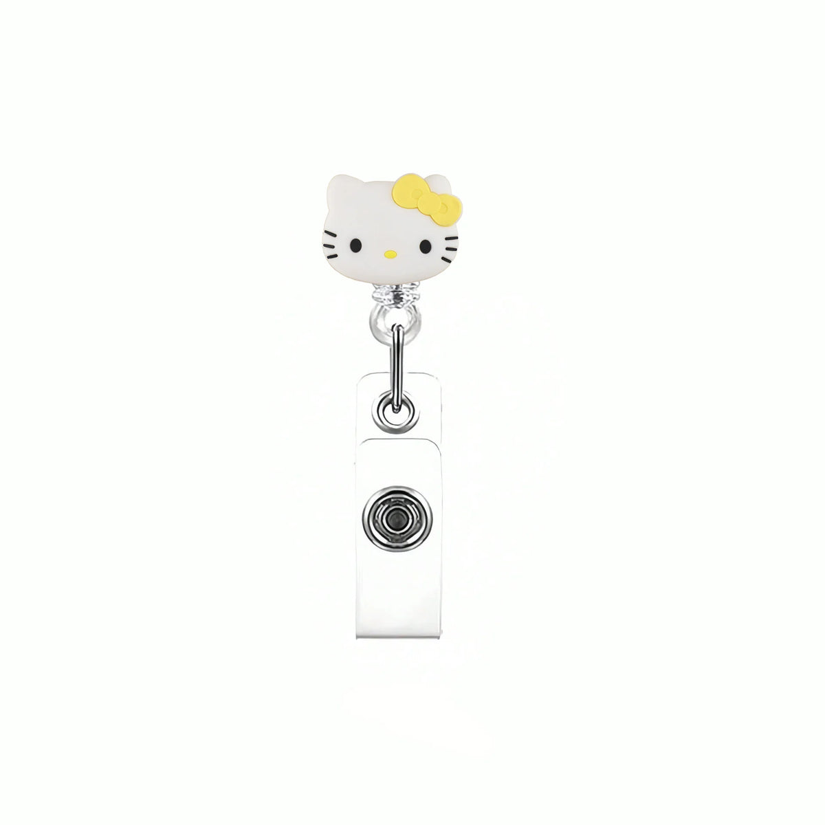 Sanrio Cat Retractable Badge Reel Keychain