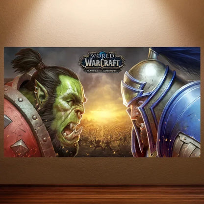 World of Warcraft Canvas Poster – Retro Game Wall Art Decor