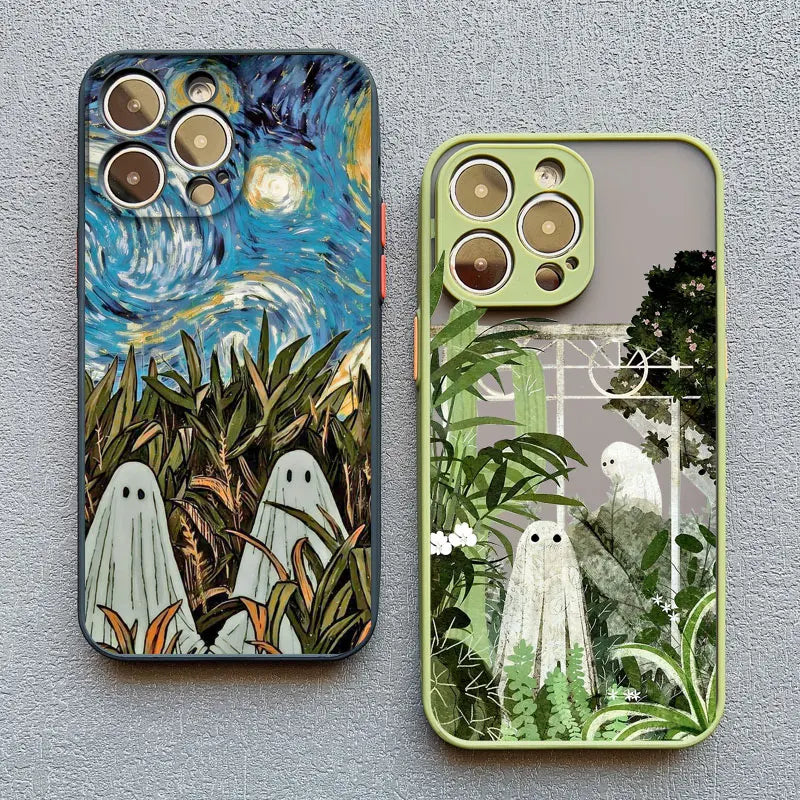 Ghost iPhone Case – Shockproof Cute Strawberry Garden Design