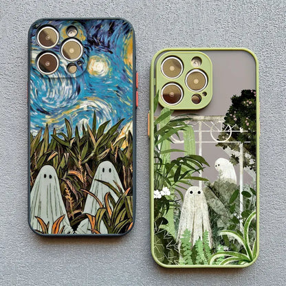 Ghost iPhone Case – Shockproof Cute Strawberry Garden Design
