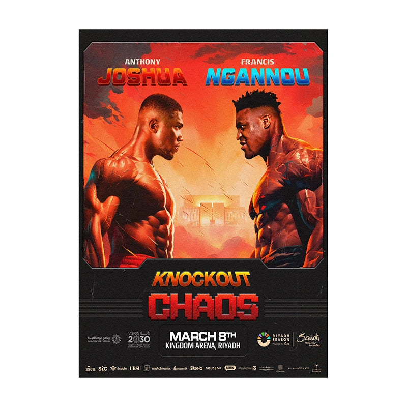 UFC MMA Fight Poster Print – Boxing & MMA Canvas Wall Art for Gym
