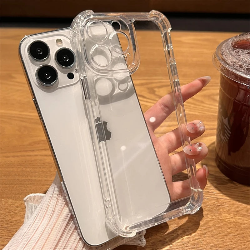 Clear Shockproof iPhone Case – Acrylic, iPhone 11 to 17 Series