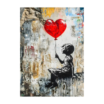 Graffiti Lion Art Poster – Colorful Abstract Canvas Wall Print