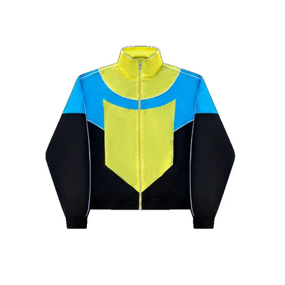 Y2K Color Block Tracksuit Set – Unisex Retro 90s Streetwear