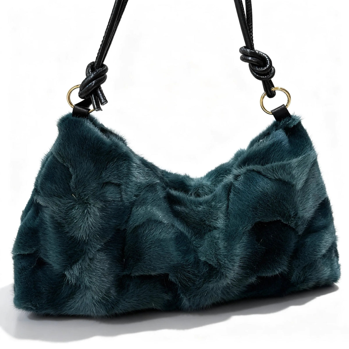 Mink Fur Shoulder Bag – Luxury Women's Crossbody Handbag