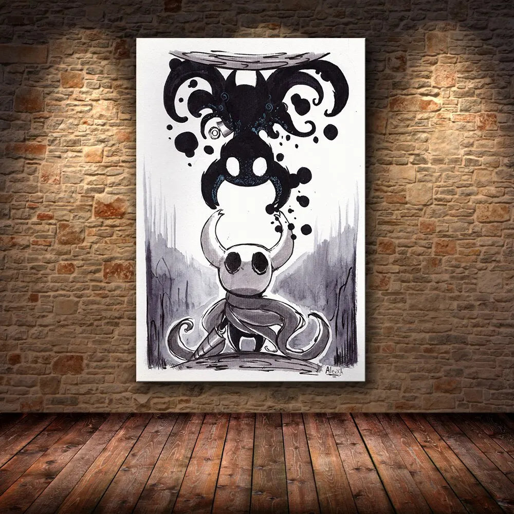 Hollow Knight Hornet Canvas Poster – Video Game Wall Art Print