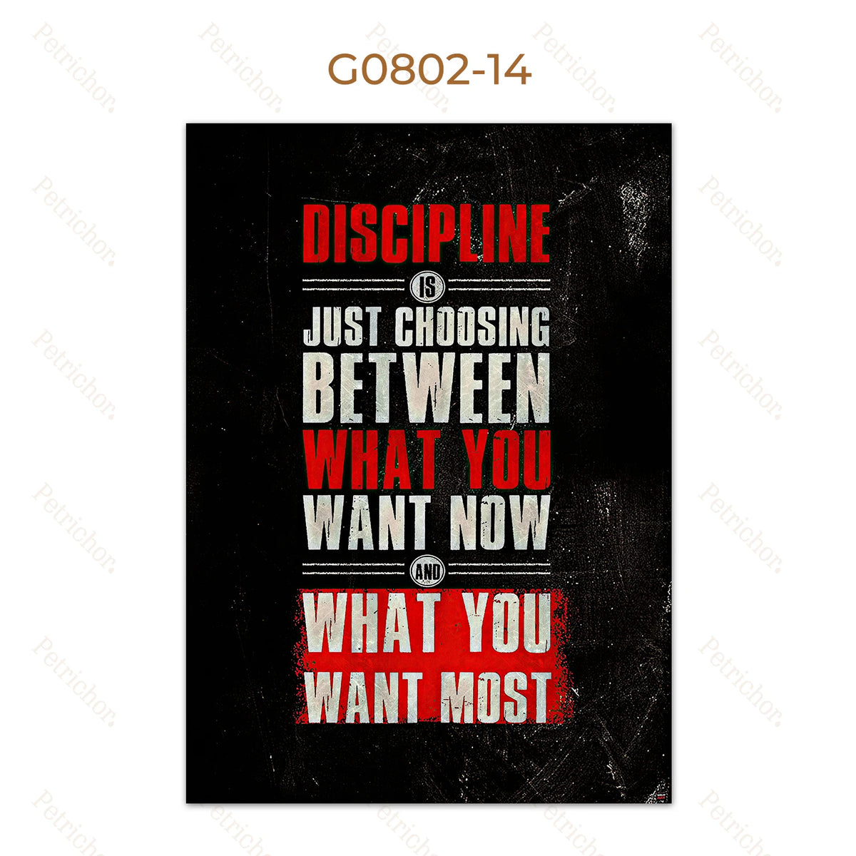 Gym Motivational Quote Wall Art Poster – Bodybuilding Canvas Print