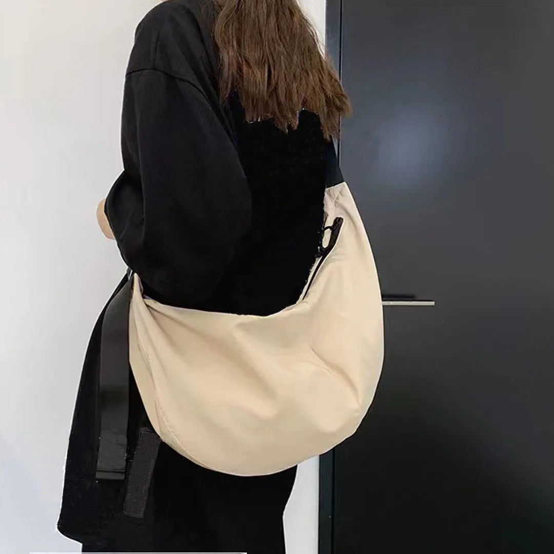 Oxford Cloth Large Capacity Dumpling Shoulder Bag