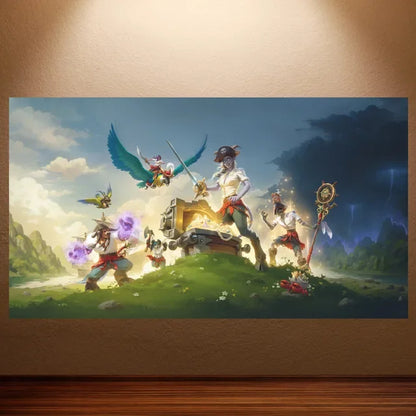 World of Warcraft Canvas Poster – Retro Game Wall Art Decor