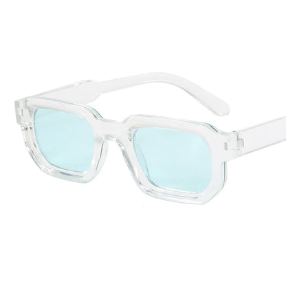Retro Rectangle Sunglasses – UV400 Men's Vintage Square Frame