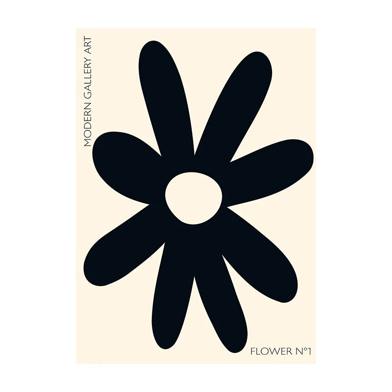 Minimalist Botanical Leaf Art Poster – Matisse-Inspired Wall Decor
