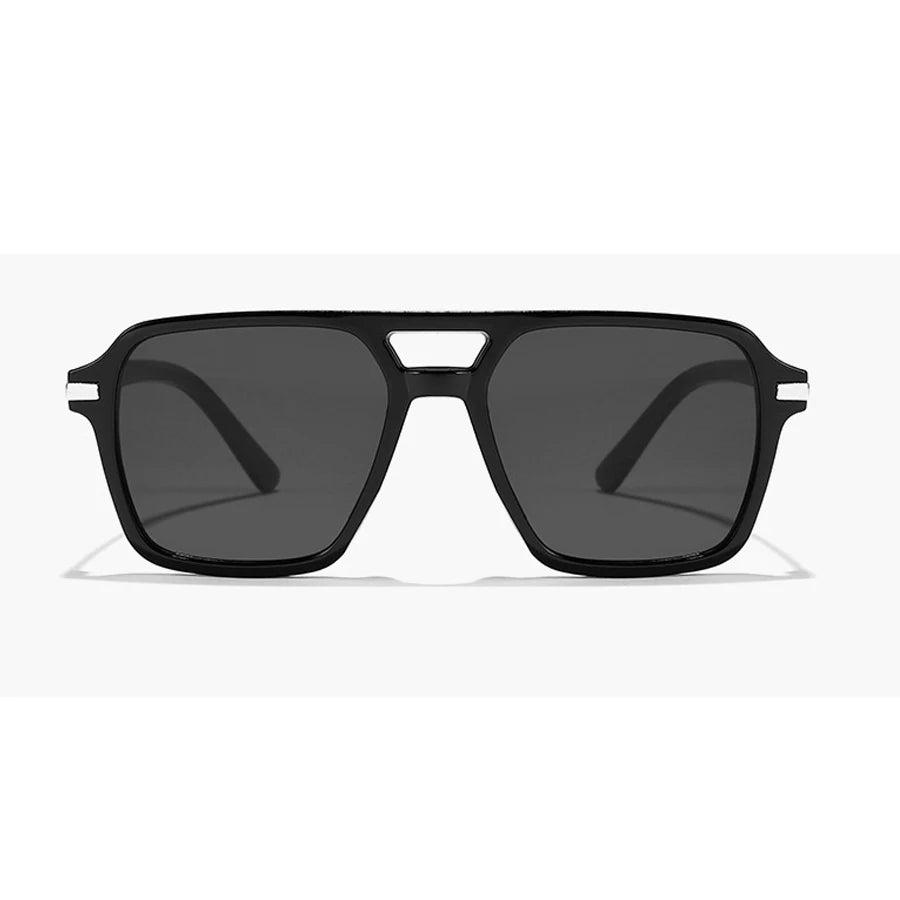 Retro Square Sunglasses for Women – Double Bridge UV Protection