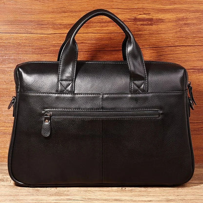 Genuine Leather Laptop Briefcase for Men – 16 Inch