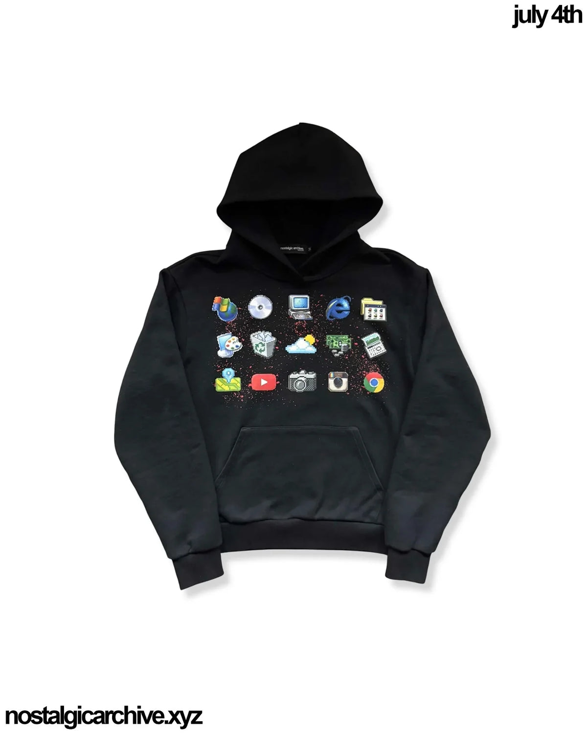 Graphic Slogan Oversized Hoodie – Y2K Grunge Streetwear Women