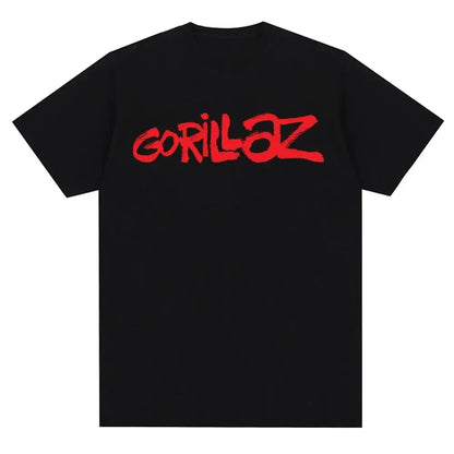 Gorillaz Graphic T-Shirt – 90s Punk Rock Band Tee Unisex