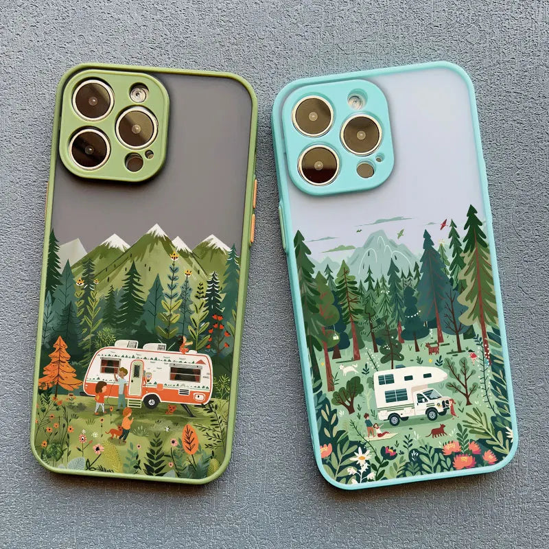 Forest Camping Landscape iPhone Case – All Models