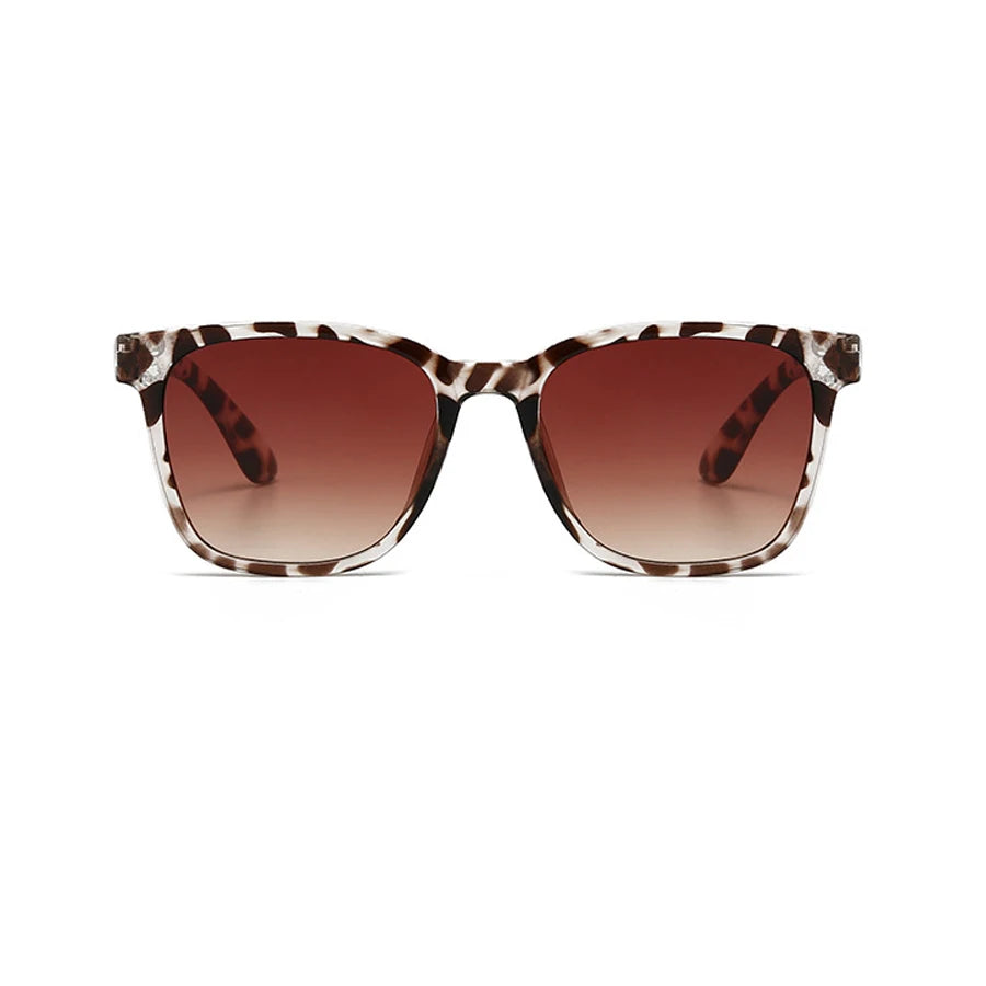 Vintage Square Sunglasses – UV400 Leopard Luxury Shades for Women & Men