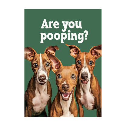 Funny Cow Poster – Are You Pooping? Farm Animal Bathroom Art
