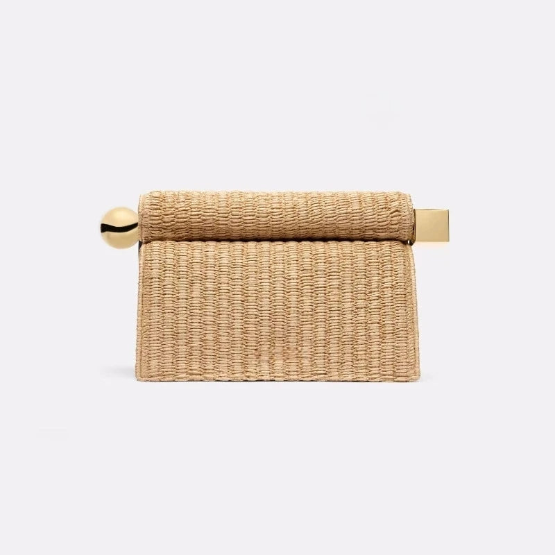Metallic Clutch Bag for Women – Mini Chain Crossbody Evening Purse