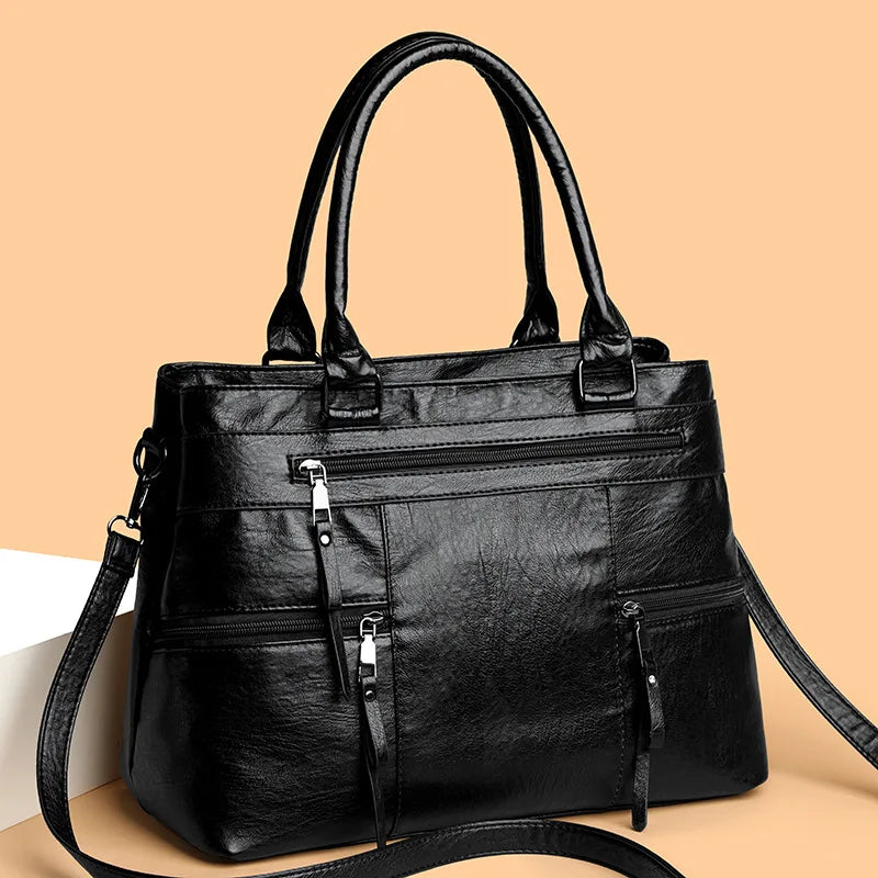 Elegant Handbag For Women High Quality Leather Top-Handle Bags
