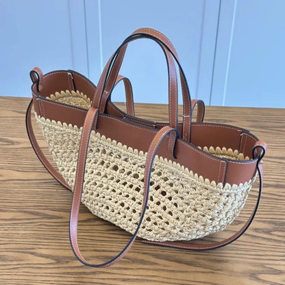 Brand Straw Woven Shoulder Bag