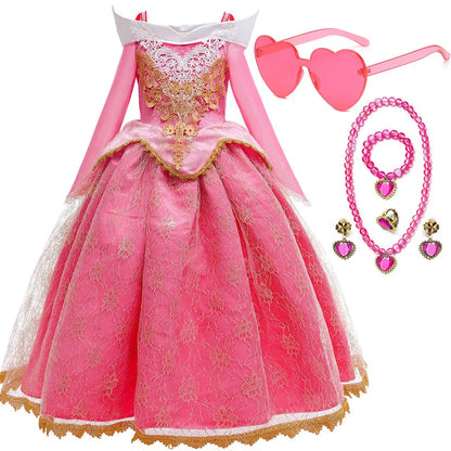 Aurora Princess Off Shoulder Costume Dress