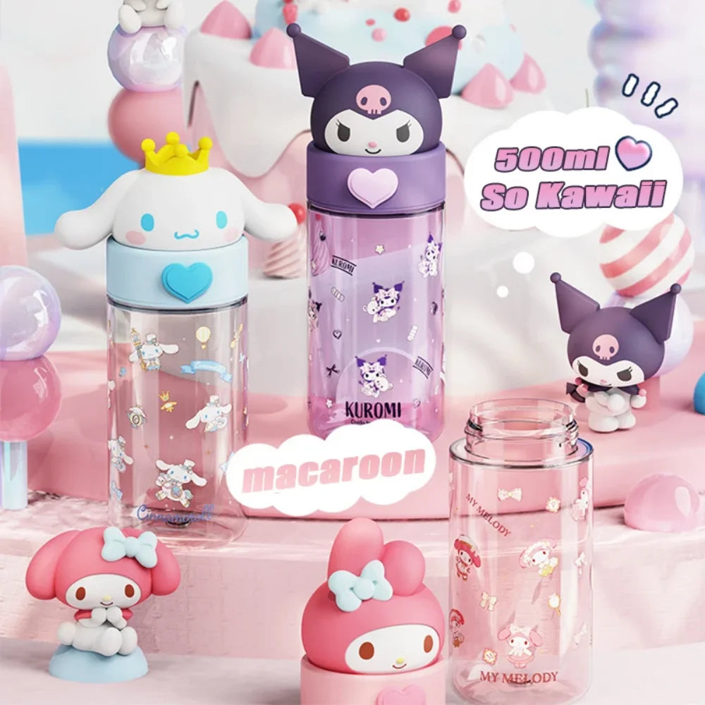 Sanrio 500ml Transparent Water Bottle