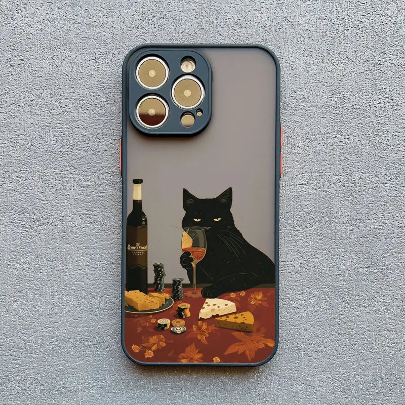 Funny Cat Phone Case for iPhone 17 16 15 14 13 12 11 X Shockproof