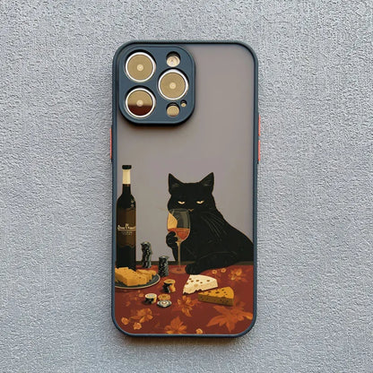 Funny Cat Phone Case for iPhone 17 16 15 14 13 12 11 X Shockproof