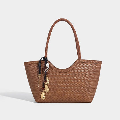 Brand Straw Woven Shoulder Bag