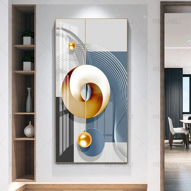 Abstract Geometric Wall Art Canvas Poster – Modern Nordic Decor