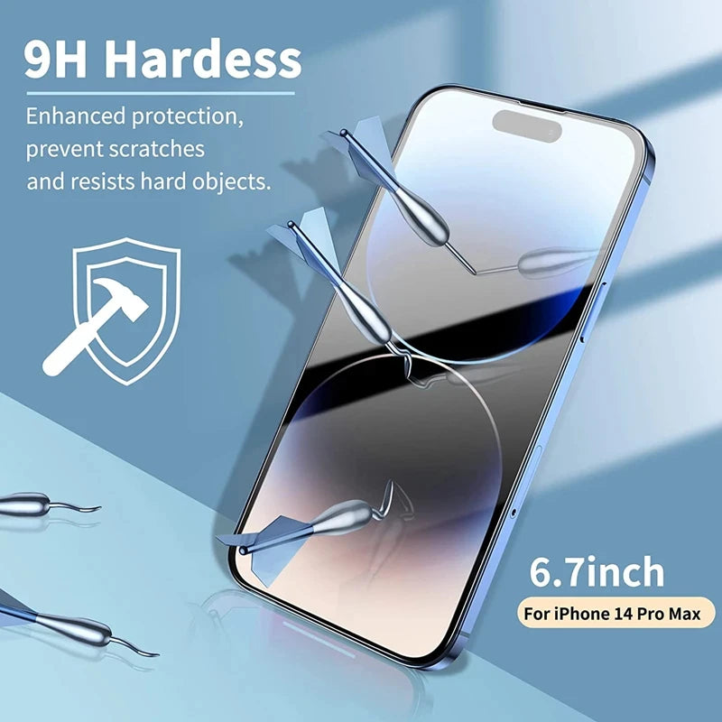 Tempered Glass Screen Protector for iPhone – 4-Pack HD 9H