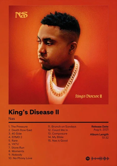 Nas Stillmatic Album Cover Poster – Hip Hop Wall Art Print