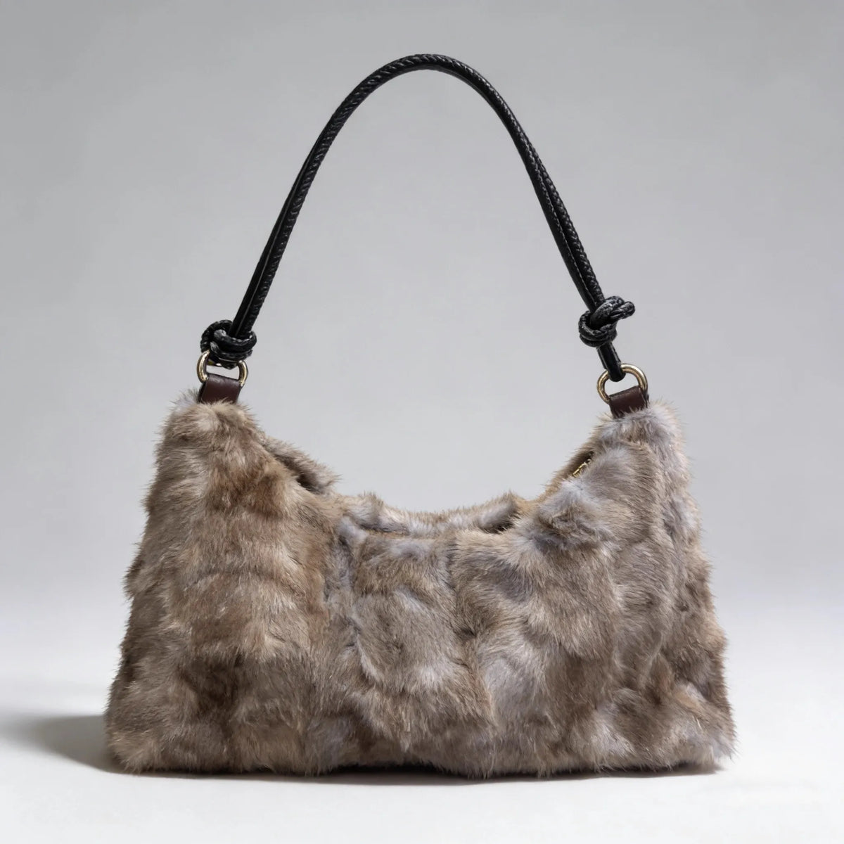 Mink Fur Shoulder Bag – Luxury Women's Crossbody Handbag
