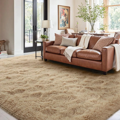 Soft Fluffy Area Rug – Non-Slip Shaggy Rug for Living Room & Bedroom