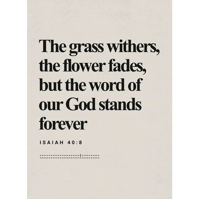 Bible Scripture Canvas Wall Art – Christian Quote Poster for Home Decor