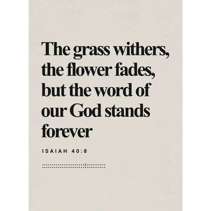 Bible Scripture Canvas Wall Art – Christian Quote Poster for Home Decor