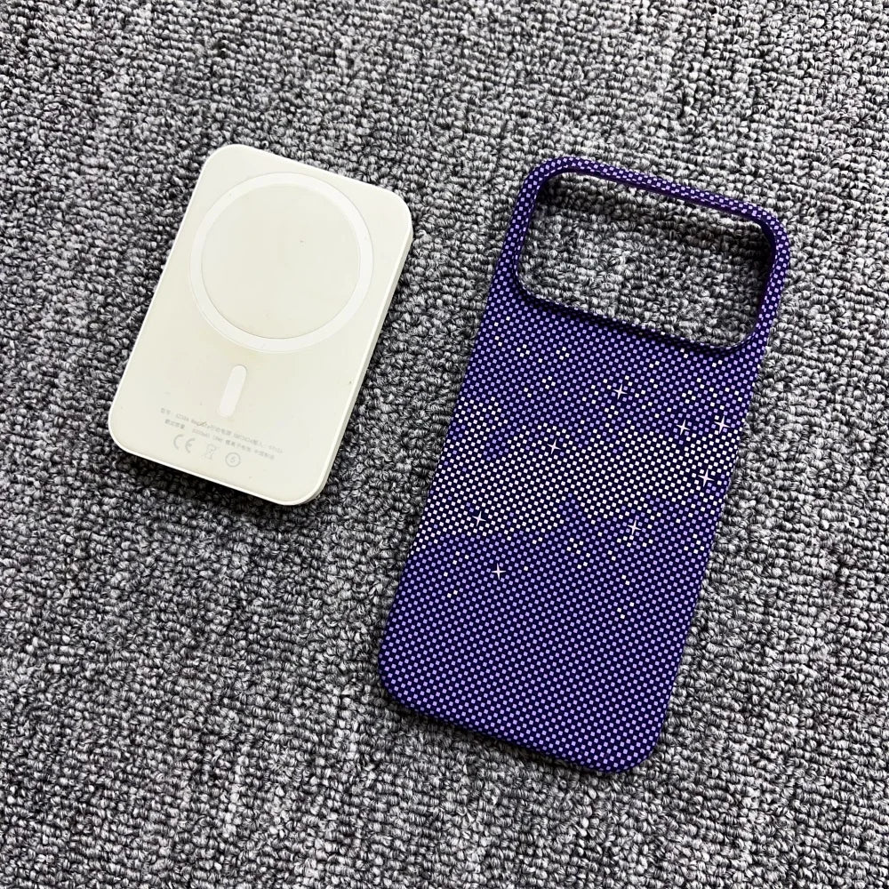 MagSafe Frameless iPhone Case – Woven Pattern Design, iPhone 12–17