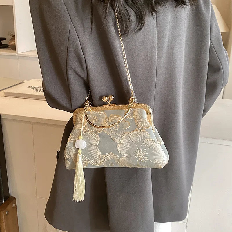 Chinese Style Embroidered Shoulder Bag